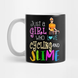 Just A Girl Who Loves Cycling And Slime Mug